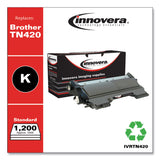 Innovera® Remanufactured Black Toner, Replacement for TN420, 1,200 Page-Yield (IVRTN420) Each