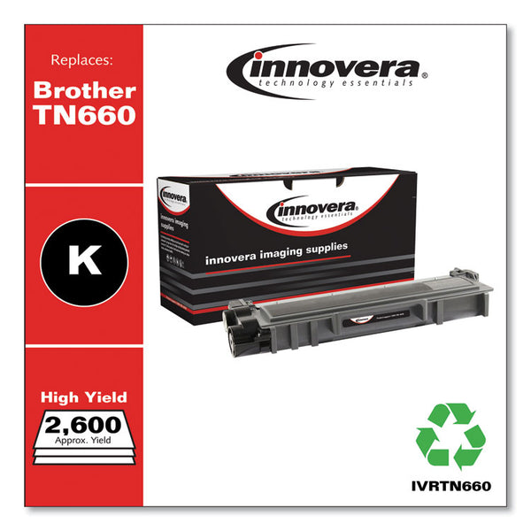 Innovera® Remanufactured Black High-Yield Toner, Replacement for TN660, 2,600 Page-Yield (IVRTN660) Each