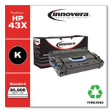 Innovera® Remanufactured Black High-Yield Toner, Replacement for 43X (C8543X), 30,000 Page-Yield (IVR83543) Each