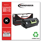 Innovera® Remanufactured Black High-Yield Toner, Replacement for MS710/MX710, 25,000 Page-Yield (IVRMS710LC) Each