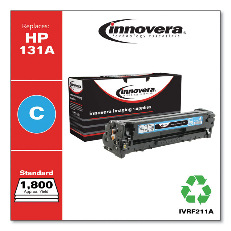 Innovera® Remanufactured Cyan Toner, Replacement for 131A (CF211A), 1,800 Page-Yield (IVRF211A) Each