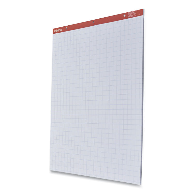 Universal™ Easel Pads/Flip Charts, Quadrille Rule (1 sq/in), 27 x 34, White, 50 Sheets, 2/Carton (UNV35602)