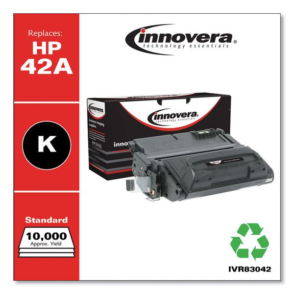 Innovera® Remanufactured Black Toner, Replacement for 42A (Q5942A), 10,000 Page-Yield (IVR83042) Each