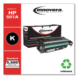 Innovera® Remanufactured Black Toner, Replacement for 507A (CE400A), 5,500 Page-Yield (IVRE400A) Each