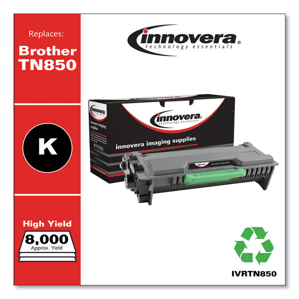 Innovera® Remanufactured Black High-Yield Toner, Replacement for TN850, 8,000 Page-Yield (IVRTN850)