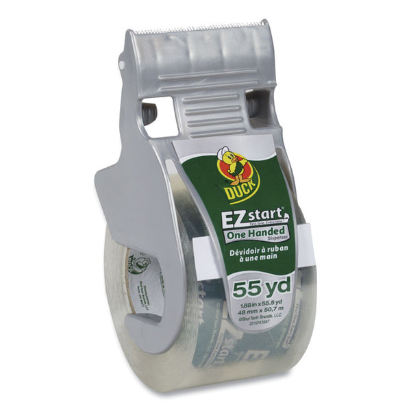 Duck® EZ Start Premium Packaging Tape with Dispenser, 1.5" Core, 1.88" x 55.5 yds, Clear (DUC1259457)