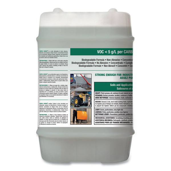 Simple Green® Industrial Cleaner and Degreaser, Concentrated, 5 gal, Pail (SMP13006)
