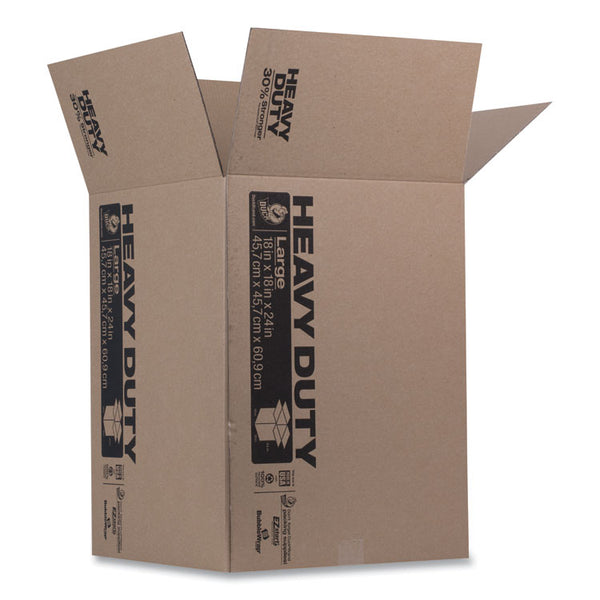 Duck® Heavy-Duty Boxes, Regular Slotted Container (RSC), 18" x 18" x 24", Brown (DUC280727)