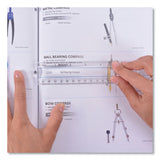 Westcott® 12" Magnifying Ruler, Standard/Metric, Plastic, Clear (ACM15571) Each