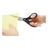 Westcott® KleenEarth Scissors, 8" Long, 3.25" Cut Length, Black Straight Handles, 2/Pack (ACM15179) Pack of 2