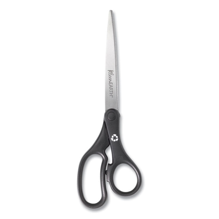 Westcott® KleenEarth Basic Plastic Handle Scissors, 9" Long, 4.25" Cut Length, Black Straight Handle (ACM15586) Each