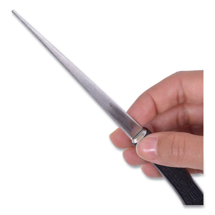 Westcott® Serrated Blade Hand Letter Opener, 8", Black (ACM29380) Each