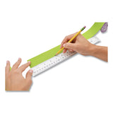 Westcott® Clear Flexible Acrylic Ruler, Standard/Metric, 12" Long, Clear (ACM10562)