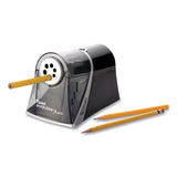 Westcott® iPoint Evolution Axis Pencil Sharpener, AC-Powered, 5 x 7.5 x 7.25, Black/Silver (ACM15509)