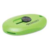 Westcott® Compact Safety Ceramic Blade Box Cutter, Retractable Blade, 0.5" Blade, 2.5" Plastic Handle, Green (ACM16474) Each