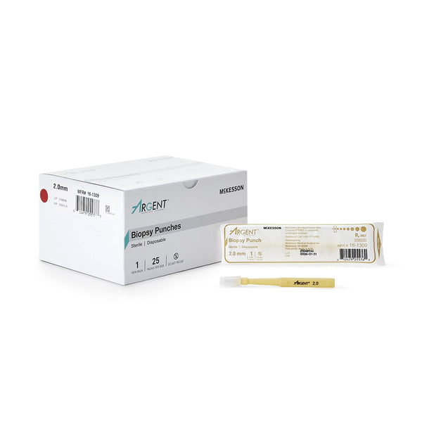 McKesson Argent™ Biopsy Punch Dermal 2 mm (1175170_CS) 100/CS
