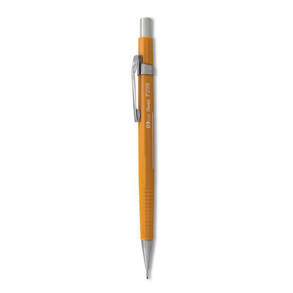 Pentel® Sharp Mechanical Pencil, 0.9 mm, HB (#2), Black Lead, Yellow Barrel (PENP209G) Each