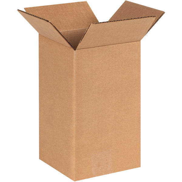 6 x 6 x 10" Tall Corrugated Boxes, Bundle Of 25 Bundle Of 25