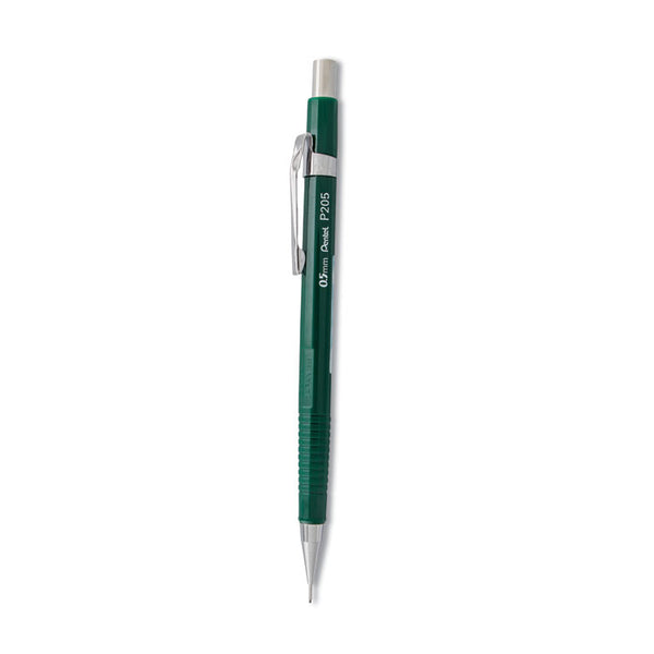 Pentel® Sharp Mechanical Pencil, 0.5 mm, HB (#2), Black Lead, Green Barrel (PENP205D) Each