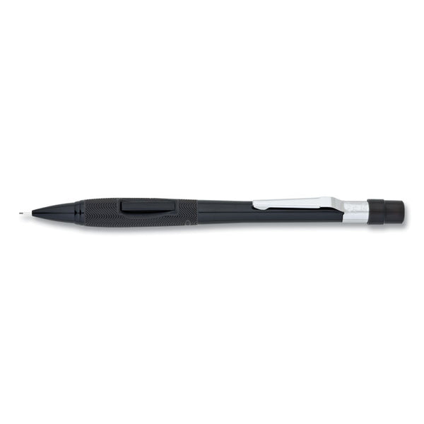 Pentel® Quicker Clicker Mechanical Pencil, 0.5 mm, HB (#2), Black Lead, Black Barrel (PENPD345A)