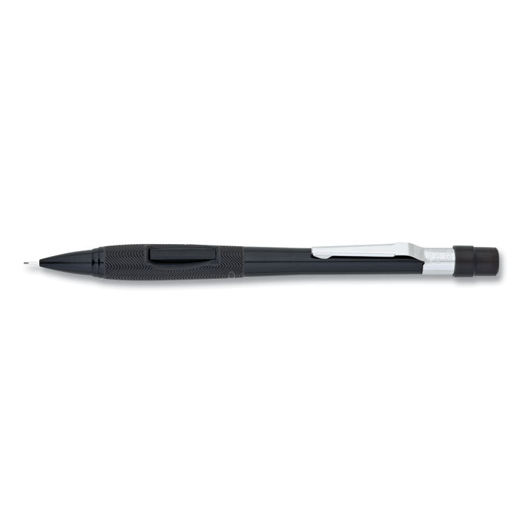 Pentel® Quicker Clicker Mechanical Pencil, 0.5 mm, HB (#2), Black Lead, Black Barrel (PENPD345A) Each