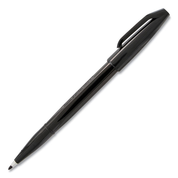 Pentel Arts® Sign Pen Fine Point Color Marker, Extra-Fine Bullet Tip, Black, Dozen (PENS520A) 1 Dozen