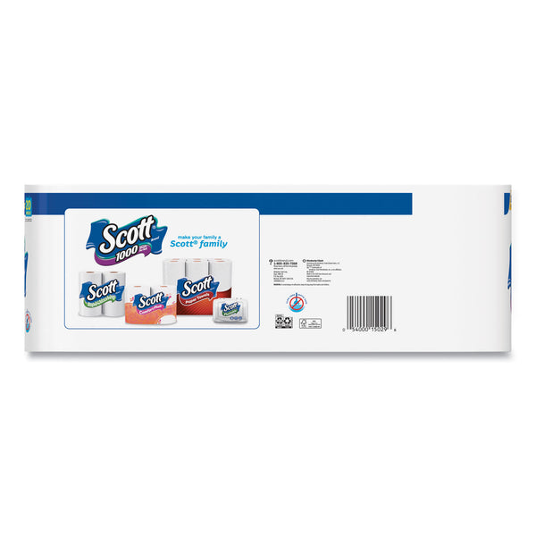 Scott® Standard Roll Bathroom Tissue, Septic Safe, 1-Ply, White, 1,000 Sheets/Roll, 20/Pack, 2 Packs/Carton (KCM20032CT) Each