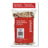 Universal® Rubber Bands, Size 107, 0.06" Gauge, Beige, 1 lb Box, 40/Pack (UNV01107) Each