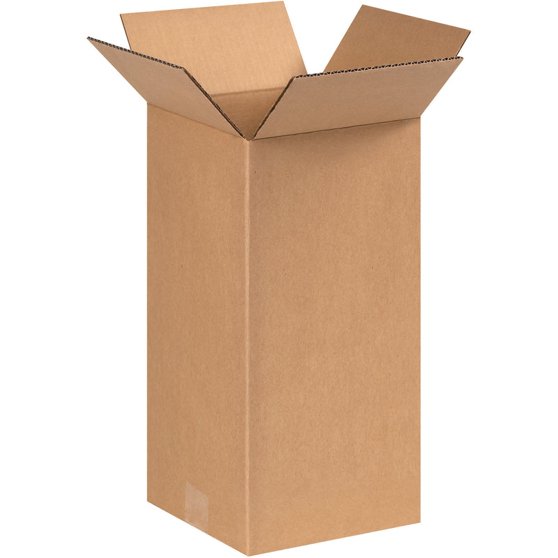 6 x 6 x 14" Tall Corrugated Boxes, Bundle Of 25 Bundle Of 25