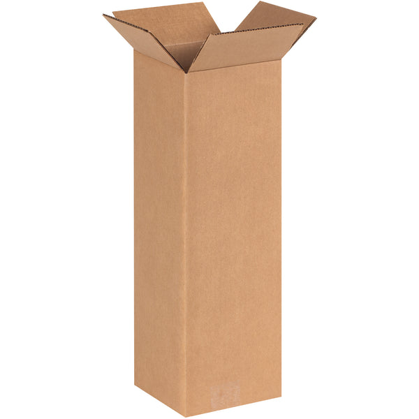 6 x 6 x 18" Tall Corrugated Boxes, Bundle Of 25 Bundle Of 25