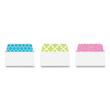 Avery® Ultra Tabs Repositionable Tabs, Fashion Patterns: 2" x 1.5", 1/5-Cut, Assorted Colors, 24/Pack (AVE74774) Pack of 24