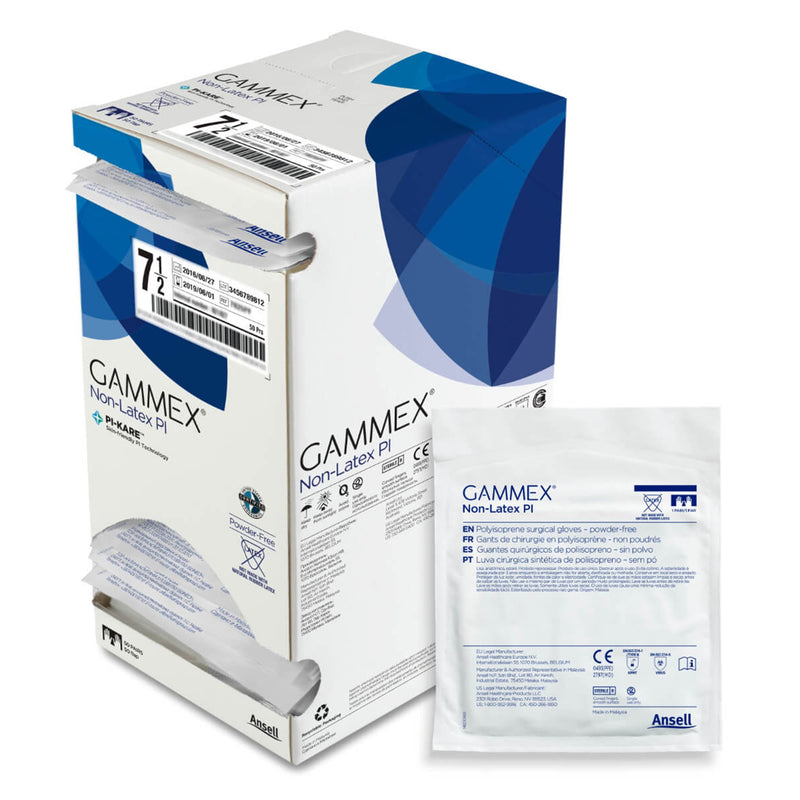 GAMMEX® Non-Latex PI Micro Surgical Glove Size 7.5 Sterile Polyisoprene Standard Cuff Length Micro-Textured White Chemo Tested (765786_CS) 200/CS