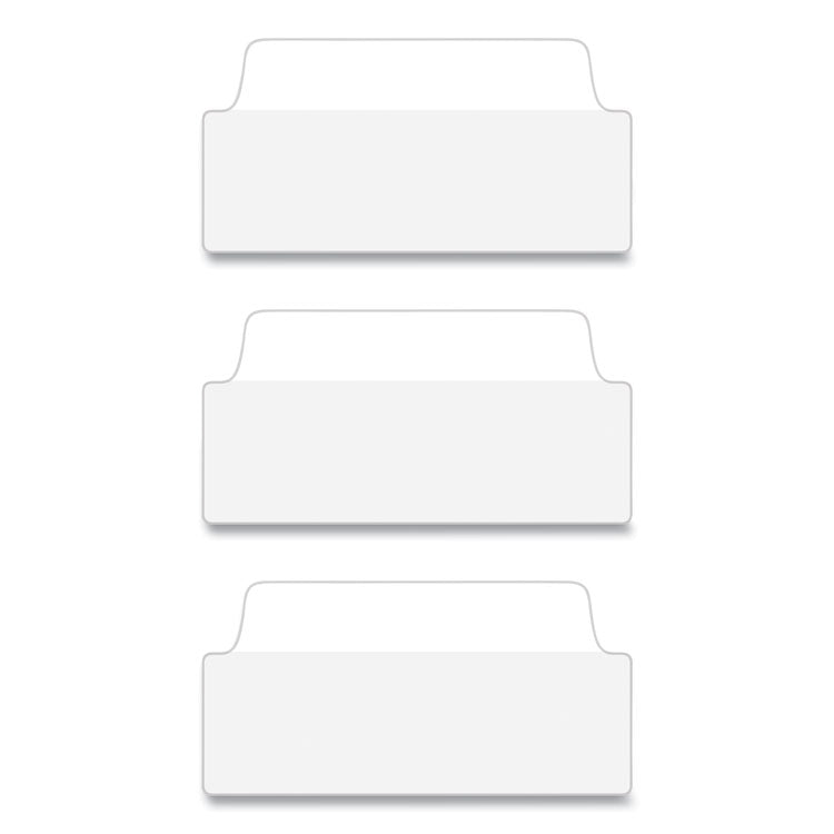 Avery® Ultra Tabs Repositionable Tabs, Wide and Slim: 3" x 1.5", 1/3-Cut, White, 24/Pack (AVE74776)