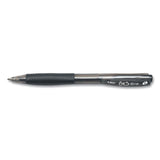 BIC® BU3 Ballpoint Pen, Retractable, Medium 1 mm, Black Ink, Smoke/Black Barrel, 18/Pack (BICBU3P18BLK)