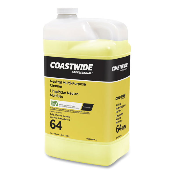 Coastwide Professional™ Neutral Multi-Purpose Cleaner 64 Eco-ID Concentrate for EasyConnect Systems, Citrus Scent, 101 oz Bottle, 2/Carton (CWZ24381058)