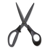 TRU RED™ Non-Stick Titanium-Coated Scissors, 8" Long, 3.86" Cut Length, Charcoal Black Blades, Black/Gray Straight Handle (TUD24380515) Each