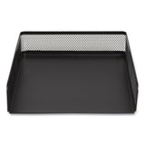 TRU RED™ Front-Load Stackable Wire Mesh Document Tray, 1 Section, Letter-Size, 9.37 x 12.48 x 2.32, Matte Black (TUD24402469) Each