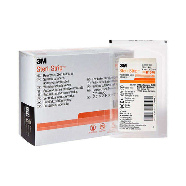 Steri-Strip™ Skin Closure Strip 1/4 X 4 Inch Nonwoven Material Reinforced Strip White (5784_CS) 200/CS