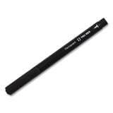 TRU RED™ Permanent Marker, Pen-Style, Extra-Fine Needle Tip, Black, Dozen (TUD24376646)