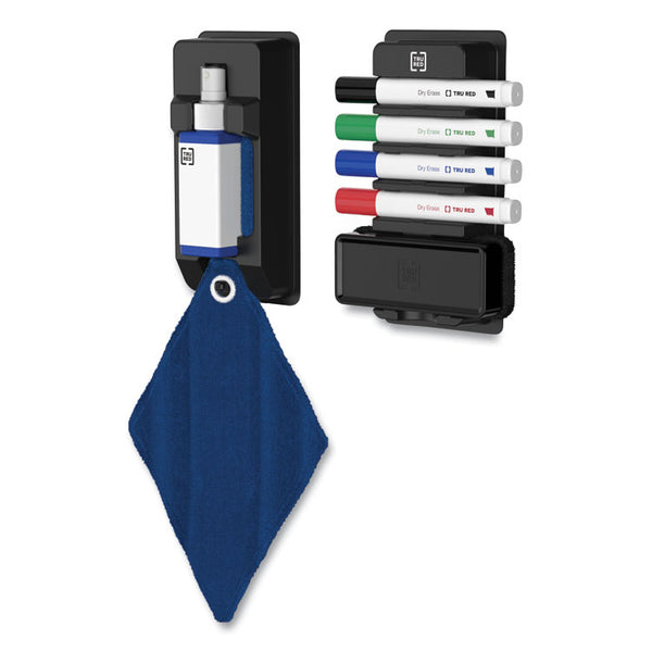 TRU RED™ Dry Erase Marker, Tank-Style, Medium Chisel Tip, Assorted Colors, 4/Kit (TUD24398950)