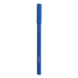 TRU RED™ Gripped Ballpoint Pen, Stick, Medium 1 mm, Blue Ink, Blue Barrel, 60/Pack (TUD24328146)