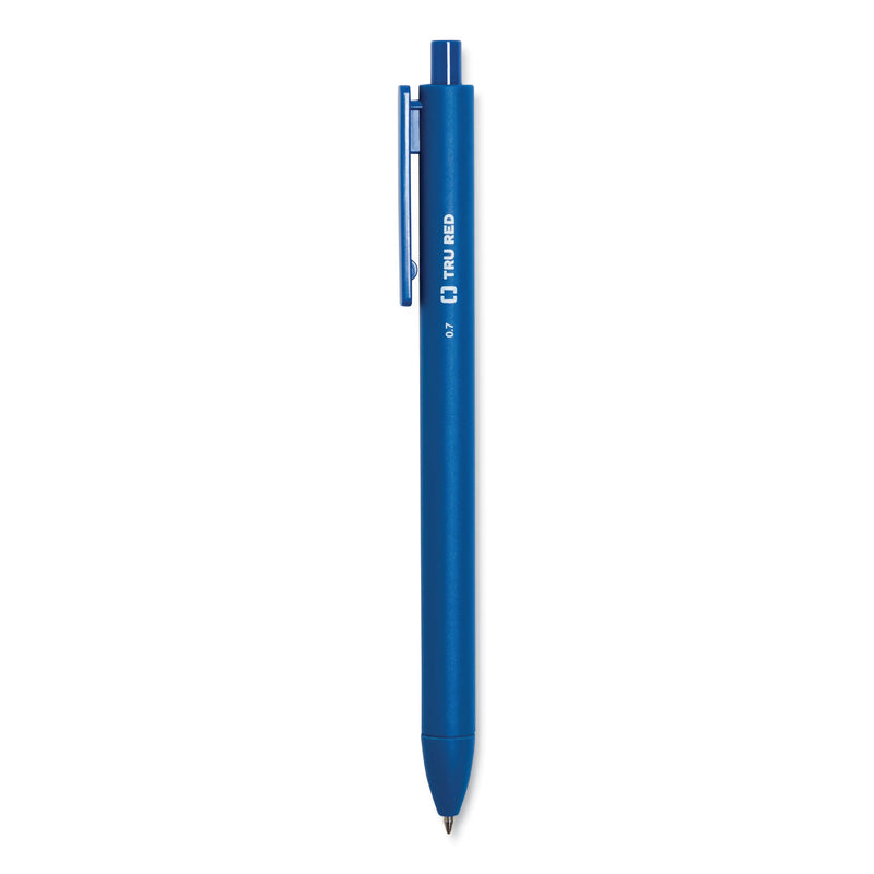 TRU RED™ Quick Dry Gel Pen, Retractable, Medium 0.7 mm, Assorted Ink and Barrel Colors, 12/Pack (TUD24377019) Pack of 12