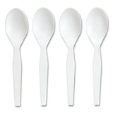 Perk™ Eco-ID Mediumweight Compostable Cutlery, Teaspoon, White, 300/Pack (PRK24394118)