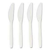 Perk™ Eco-ID Compostable Cutlery, Knife, White, 300/Pack (PRK24394130)