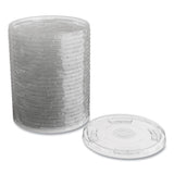 Perk™ Compostable Straw Slot Plastic Cold Cup Lids, Fits 12 oz, 16 oz Cold Cups, Clear, 500/Pack (PRK24394125)