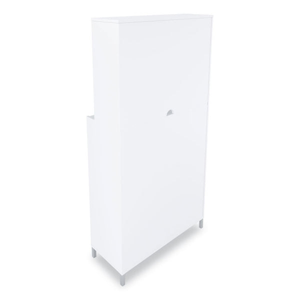 Union & Scale™ Essentials Laminate Bookcase, Five-Shelf, 35.8w x 14.9d x 72h, White (UOS24398952)