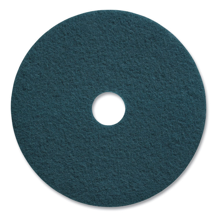 Coastwide Professional™ Cleaning Floor Pads, 20" Diameter, Blue, 5/Carton (CWZ663232)