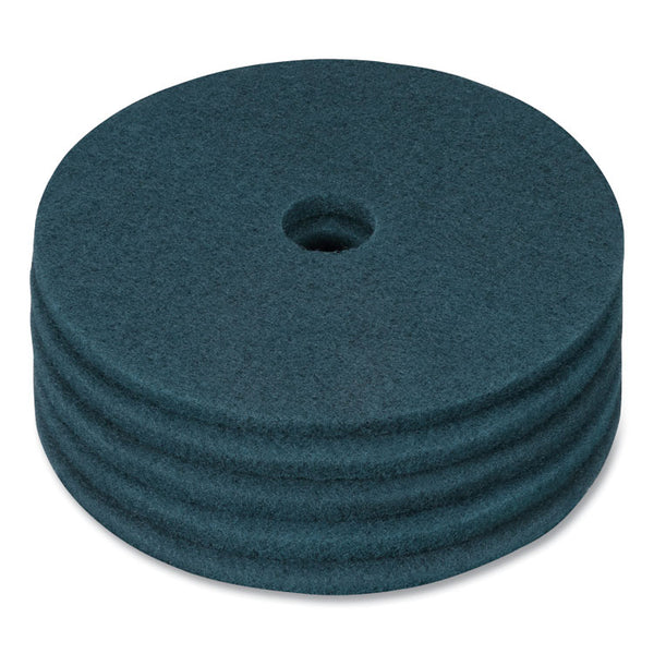 Coastwide Professional™ Cleaning Floor Pads, 20" Diameter, Blue, 5/Carton (CWZ663232)