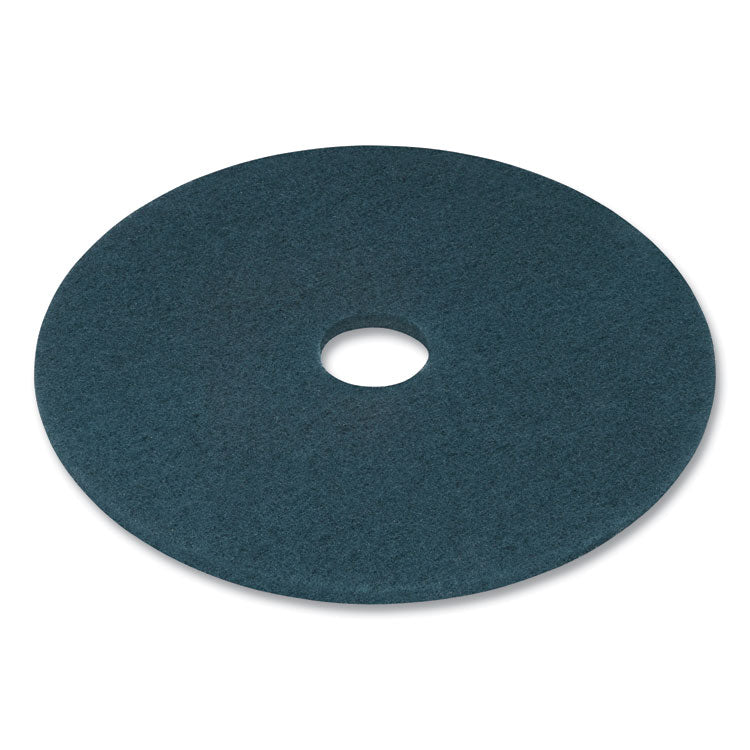 Coastwide Professional™ Cleaning Floor Pads, 20" Diameter, Blue, 5/Carton (CWZ663232)