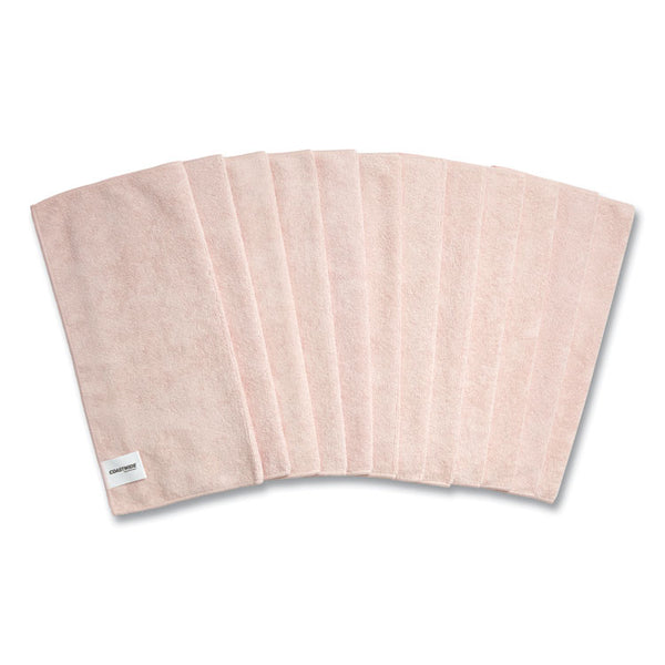Coastwide Professional™ Microfiber Wipers, 15.75 x 15.75, Pink, 12/Pack (CWZ24398916)